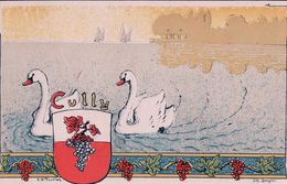 Cully VD, Armoirie Et Cygne, Illustrateur Turrian, Litho (321) - Cully
