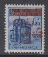 TRIESTE OCC. YUGOSLAVA - Sassone N.6b - Cv 260 Euro - VARIETA' DOPPIA SOPRASTAMPA - Linguellato - MH* - Occup. Iugoslava: Trieste