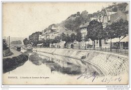 ESNEUX ..-- Avenue De La Gare . 1904 Vers SOUVRET ( Mr Octave GUILLAIN , Instituteur ) . Voir Verso . - Esneux