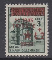 TRIESTE OCC. YUGOSLAVA - Sassone N.8ba - Cv 130 Euro - VARIETA' Parziale Doppia Soprastampa - Linguellato - MH* - Jugoslawische Bes.: Triest