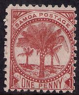 Samoa 1899 QV 1d Deep Red Brown Mint No Gum Perf 11 SG 89 ( T54 ) - Samoa