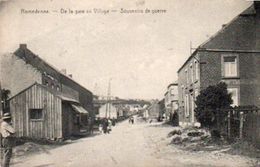 Romedenne  De La Gare Au Village  Souvenir De Guerre Animée N'a Pas Circulé - Philippeville