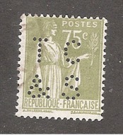 Perfin/perforé/lochung France No 284A TC &S  Thomas Cook & Son - Perforés