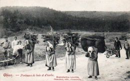 Chiny Porteuses De Bois Et D'herbe Circulé En 1906 - Chiny