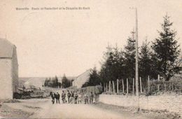 Wavreille Route De Rochefort Et La Chapelle St-Rock   Animée Circulé En 1911 - Rochefort