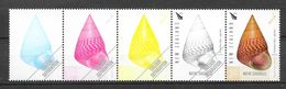 New Zealand 2015 MiNr. 3242  Neuseeland Native Seashells Marine Life Colour Separations LIMITED 2000  5v MNH** - Unused Stamps