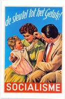PK - Briefkaart - Socialisme - De Sleutel Tot Het Geluk - Repro Affiche 1958 Amsab Gent - Zonder Classificatie