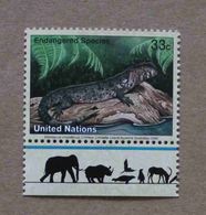 NY00-01 : Nations-Unies (New-York) / Protection De La Nature - Lézard-crocodile De Chine (Shinisaurus Crocodilurus) - Unused Stamps