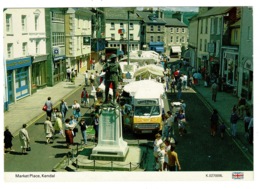 Ref 1385 - Postcard - Joseph's Ice Cream Van At Market Day - Kendal Cumbria Lake District - Kendal