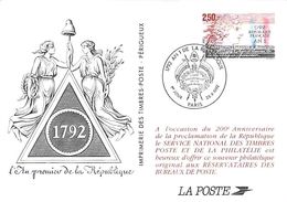 Carte Maximum (card) France N°2771 Bicentenaire De La Révolution 1792, An I De La République Française - Private Stationery