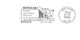 Département Du Vaucluse - Mornas -  Flamme Secap SPECIMEN - Mechanical Postmarks (Advertisement)