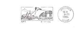 Département Du Vaucluse - Apt -  Flamme Secap SPECIMEN - Mechanical Postmarks (Advertisement)