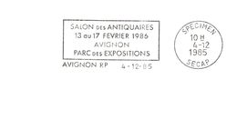Département Du Vaucluse - Avignon -  Flamme Secap SPECIMEN - Mechanical Postmarks (Advertisement)