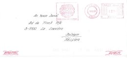 Red Machine Cancel Levent 12/12/2003 With Red Flame "SHOW 2004 Yilimiz Olsun" On Letter To Belgium - Cartas & Documentos
