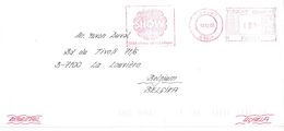 Red Machine Cancel Levent 12/12/2003 With Red Flame "SHOW 2004 Yilimiz Olsun" On Letter To Belgium - Storia Postale