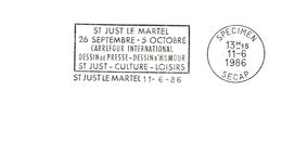 Département De La Haute Vienne - St Just Le Martel -  Flamme Secap SPECIMEN - Mechanical Postmarks (Advertisement)