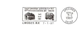 Département De La Haute Vienne - Limoges -  Flamme Secap SPECIMEN - Mechanical Postmarks (Advertisement)