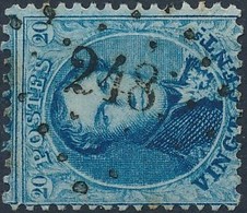 [O SUP] N° 15A, Superbe Obl Centrale 'LP248' Meulebeke, Coba +20 € - 1863-1864 Medallions (13/16)