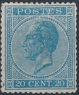 [(*) B/TB] N° 18, Bon Centrage Et Très Frais. Point Clair - Cote: 275€ - 1865-1866 Profile Left
