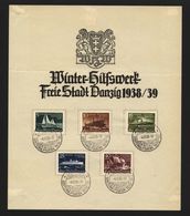 Danzig, 284/88,Sonderblatt WHW Gefaltet (M7) - Lettres & Documents