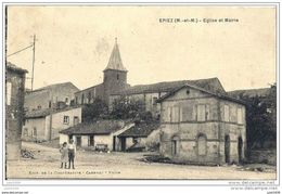 EPIEZ ..-- Eglise Et Mairie . Vers AUBANGE ( Melle Pauline BIVER ) . Voir Verso . - Sonstige & Ohne Zuordnung