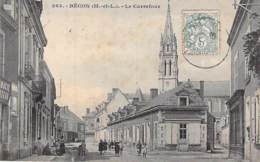49 - BECON ( Les GRANITS ) Le Carrefour ( Animation : Groupe D'enfants ) CPA Village ( 2.800 Habitants ) Maine Et Loire - Andere Gemeenten
