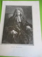 Grande Gravure Jules MANSART Sculpteur/PARIS Sous LOUIS XIV/Monuments Et Vues/A Maquet/1883   GRAV363 - Estampas & Grabados