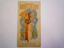 GP 2020 - 2551  DEPLIANT PUB  " ROUSSILLON "  1937   XXX - Publicidad