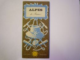 GP 2020 - 2553  JOLI DEPLIANT PUB  " ALPES "  1937  (format 10,5 X 22cm)   XXX - Publicidad