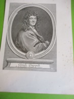 Grande Gravure Claude PERRAULT Architecte /PARIS Sous LOUIS XIV/Monuments Et Vues/A Maquet/1883   GRAV364 - Estampes & Gravures