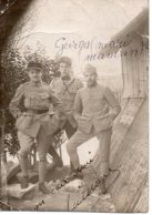 Carte Photo Militaire, Georges Lacroix Et Ses Amis, Première Guerre Mondiale. - Guerre, Militaire