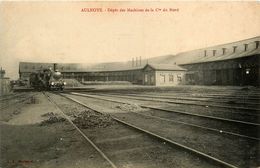 Aulnoye * Dépôt Des Machines Compagnie Du Nord * *gare * Train Locomotive * Ligne Chemin Fer Du Nord - Aulnoye