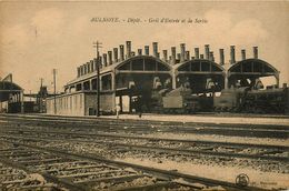 Aulnoye * Dépôt * Gril D'entrée Et De Sortie * Gare * Train Locomotive * Ligne Chemin De Fer Du Nord - Aulnoye