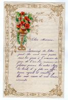 VP17.203 - 1924 - Lettre Illustrée Avec Découpi Fleurs De Mr Marcel PLANCHON à PAILLENCOURT - Fiori