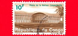 Repubblica Del CONGO - Usato - 1964 - Palazzo Della Nazione - Léopoldville - (Kinshasa) - 10 - Oblitérés