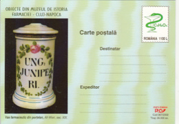 88672- CLUJ NAPOCA PHARMACY HISTORY MUSEUM, PHARMACY, HEALTH, POSTCARD STATIONERY, 5X, 2002, ROMANIA - Pharmacy