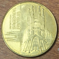 ESPAGNE BASILICA SAGRADA FAMILIA MDP 2013 MEDAILLE SOUVENIR MONNAIE DE PARIS JETON TOURISTIQUE MEDALS COINS TOKENS - 2013