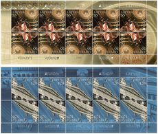Delcampe - Latvia 2012 . EUROPA 2012 (Visit). 2 Sheetlets, Each Of 10. Michel # 829-30 KB - Latvia