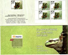 Latvia 2012 . ESSEN 2012. Bklt Of 4. Frog. Left/right Imperf.  Michel # 833 MH - Lettonie