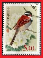 110. CHINA (5.40) USED STAMP BIRDS  . - Usados