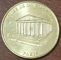 75008 PARIS ÉGLISE DE LA MADELEINE MDP 2008 EVM1 MEDAILLE SOUVENIR MONNAIE DE PARIS JETON TOURISTIQUE MEDALS COIN TOKENS - 2008