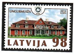 Latvia 2012 .Ungurmuiza Palace. 1v: 98 . Michel # 839 - Lettland