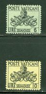 Vatican; Scott # J-14 + J-15 Neufs, Trace De Charnière  (9292) - Postage Due