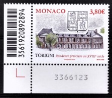 MONACO 2020 -  Y.T. N° 3243 /ANCIENS FIEFS DES GRIMALDI - TORIGNI - NEUF ** - Nuevos