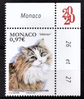 MONACO 2020 - Y.T. N° 3242 /  EXPOSITION FÉLINE INTERNATIONALE - NEUF ** - Unused Stamps