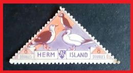 110. HERM ISLAND (8D) 1954 USED STAMP BIRDS . - Local Issues