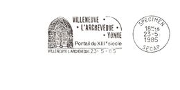 Département De L'Yonne - Villeneuve L'Archevêque -  Flamme Secap SPECIMEN - Mechanical Postmarks (Advertisement)