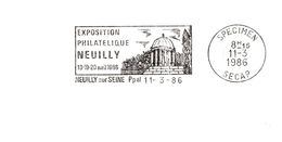 Département Des Hauts De Seine - Neuilly -  Flamme Secap SPECIMEN - Mechanical Postmarks (Advertisement)