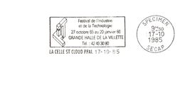Département Des Hauts De Seine - La Celle St Cloud -  Flamme Secap SPECIMEN - Mechanical Postmarks (Advertisement)