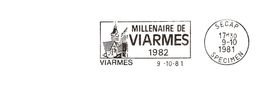Département Du Val D'Oise - Viarmes -  Flamme Secap SPECIMEN - Mechanical Postmarks (Advertisement)